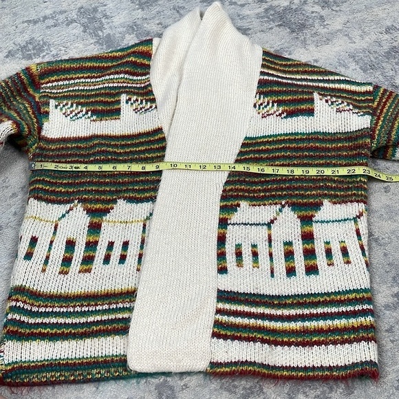 BDG Urban Outfitters Kolbie Open Front House Print Oversized Cardigan Sz M - Picture 8 of 14